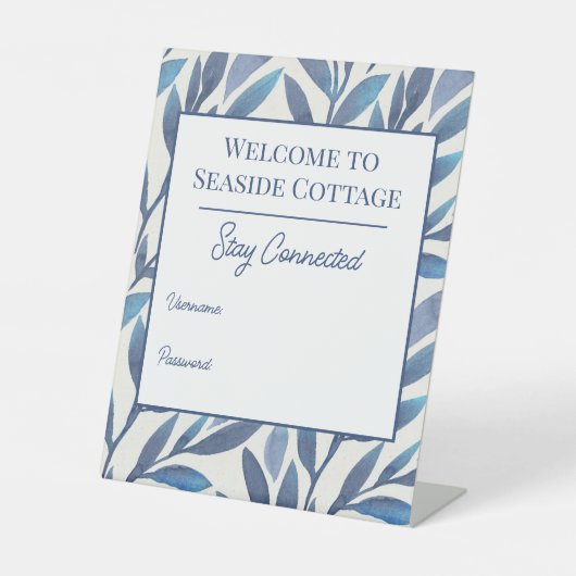 ブルー葉ビーチバケーションレンタル 台座サイン (正面)