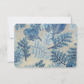 ブルー葉リネンCovid-19 出欠カード (裏面)