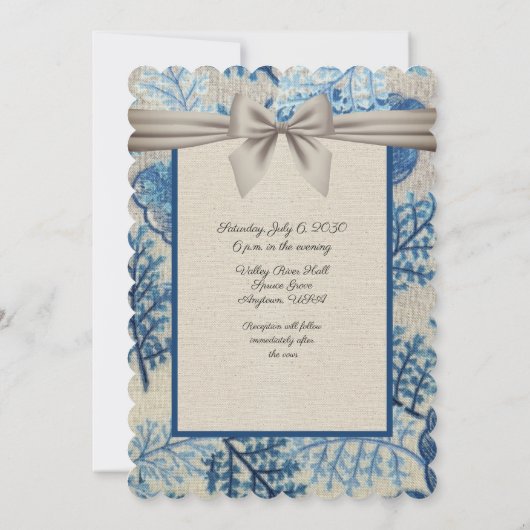 ブルー葉紙結婚ズ (裏面)