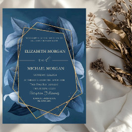 ブルー葉金ゴールドフェイムサマー 招待状