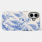 ブルー藤の花の携帯ケース Case-Mate iPhoneケース (裏面 (横))