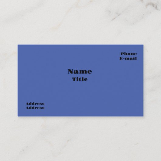 ブルー蝶の名刺 名刺 (正面)