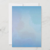 ブルー蝶の誕生日パーティーへの招待 招待状 (裏面)