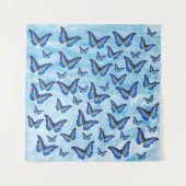 ブルー蝶タペストリー タペストリー (正面)