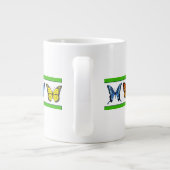 ブルー蝶(ブリジットコレクション) ジャンボコーヒーマグカップ (裏面)