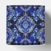 ブルー装飾オーナメントホリデーギフトボックス フェイバーボックス (上部)