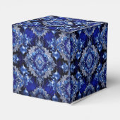 ブルー装飾オーナメントホリデーギフトボックス フェイバーボックス (裏面サイド)