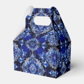 ブルー装飾オーナメントホリデーギフトボックス フェイバーボックス (裏面サイド)