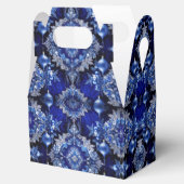 ブルー装飾オーナメントホリデーギフトボックス フェイバーボックス (オープン)