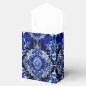 ブルー装飾オーナメントホリデーギフトボックス フェイバーボックス (オープン)