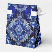 ブルー装飾オーナメントホリデーギフトボックス フェイバーボックス (裏面サイド)
