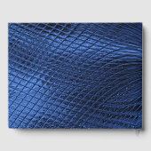 ブルー装飾モダン抽象芸術ゲストブック ゲストブック (裏面)