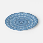 ブルー装飾紙プレート ペーパープレート (アングル)