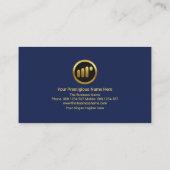 ブルー証券取引所グラフ財務顧問 名刺 (裏面)