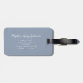 ブルー詩篇91:11旅賛美行宗教十字架 ラゲッジタグ (裏面横)