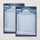 ブルー誓約式 カスタム ドライビング ディレクションズ 招待状 (正面/裏面)