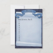 ブルー誓約式 カスタム ドライブ 案内 招待状 (裏面)