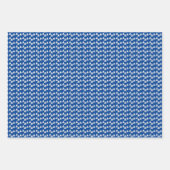 ブルー誕生日シルボート ラッピングペーパーシート (正面)