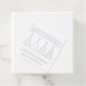 ブルー誕生日バナーハットギフトラベル フェイバータグ (インサイチュ)