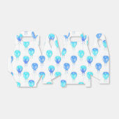 ブルー誕生日バルーンの優先ボックス フェイバーボックス (折り畳みなし)