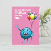 ブルー誕生日モンスター 招待状 (スタンド正面)