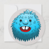 ブルー誕生日モンスター 招待状 (裏面)