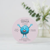 ブルー誕生日モンスター 招待状 (スタンド正面)