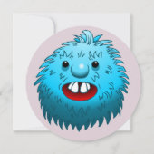 ブルー誕生日モンスター 招待状 (裏面)