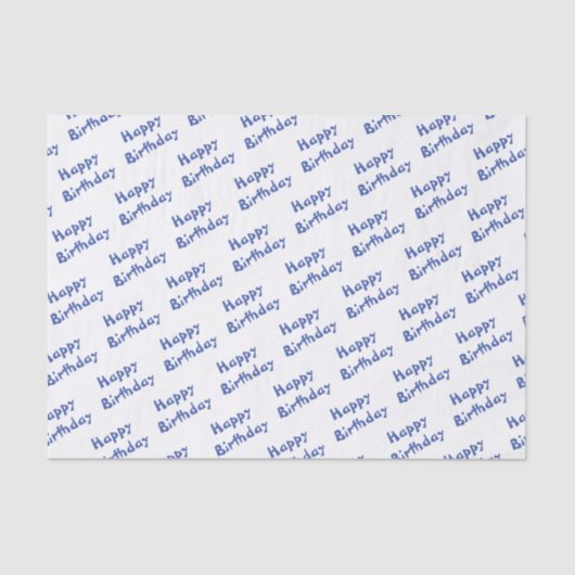 ブルー誕生日 薄葉紙 (正面)