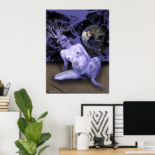 ブルー誕生 ポスター (ホームオフィス)