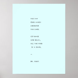 ブルー読ズ・デイとDr. Suess引用文 ポスター