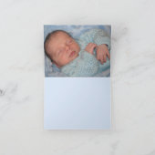 ブルー調和フォトサンキューノテカード ノートカード (内部)