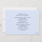 ブルー調和矩形招待状 招待状 (裏面)