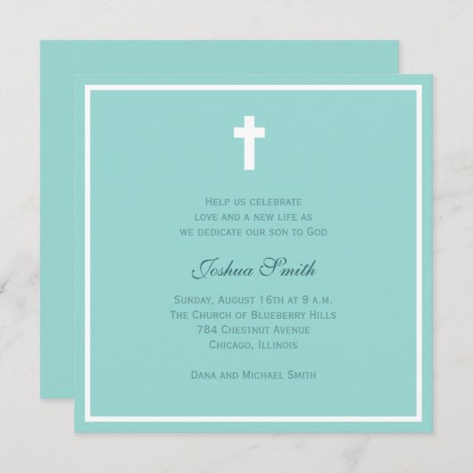 ブルー賛美ズ 招待状 (正面/裏面)