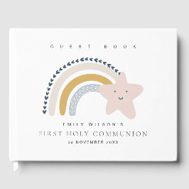 ブルー赤面レインボースターキッズファースト聖餐式 ゲストブック