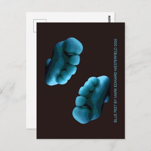 ブルー足バイマークエドワードWESTERFIELD 2020ポストカード ポストカード (正面/裏面)