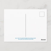 ブルー足バイマークエドワードWESTERFIELD 2020ポストカード ポストカード (裏面)