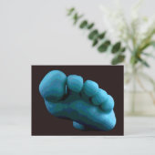 ブルー足...My 2005コンピュータアート ポストカード (スタンド正面)