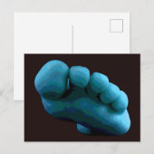 ブルー足...My 2005コンピュータアート ポストカード (正面/裏面)