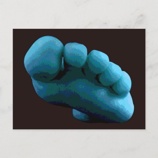 ブルー足...My 2005コンピュータアート ポストカード (正面)
