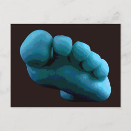 ブルー足...My 2005 Adobe Photoshop Art ポストカード