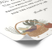 ブルー農家ズマーケットファームフレッシュアドバイスのベビー ポスター (角)