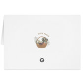 ブルー農家ズマーケットファームフレッシュサンキューカード (裏面横)