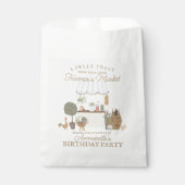 ブルー農家ズマーケットファームフレッシュバースデーパーティー フェイバーバッグ (正面)