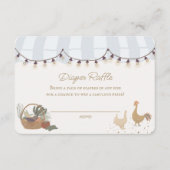 ブルー農家マーケットファームおむつラッフルインサート エンクロージャーカード (正面)