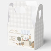 ブルー農家マーケットファームフレッシュベビーシャワー フェイバーボックス (見開き)