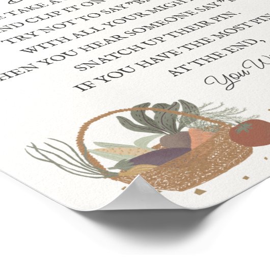 ブルー農家マーケットファームフレッシュ言わないベビーゲーム ポスター (角)