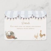 ブルー農家マーケットファームフレッシュ詳細インサート エンクロージャーカード (正面)