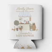 ブルー農家マーケットファーム新鮮な赤ちゃんシャワーの好意 缶クーラー (裏面)