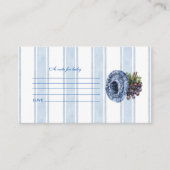 ブルー農家マーケットベビーシャワーノートベビー エンクロージャーカード (正面)